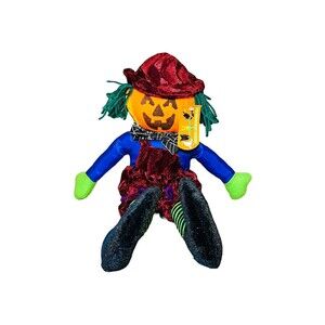 VTG Halloween 18” Pumpkin Plush Goffa International Stuffed Plushie Doll NWT